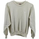 Nike Vintage  Sweatshirt 80s Spell Out Crew Embroidered Fleece Lined Yellow Small Photo 0