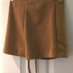 Boem Boutique Tan Lace Up Skirt Photo 2