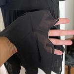 Naked Zebra  Black Pleated Romper Spaghetti Straps Photo 3