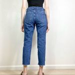 Old Navy Distressed Denim Mid Rise Cropped Boyfriend Jeans Photo 1