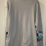 Wild Feathers Grey/Blue Camo Knit Long Sleeve Top XL Photo 7
