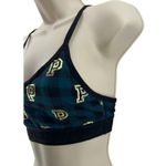 Victoria's Secret Pink  Sports Bra Womens Small Gingham Plaid Mesh Back V Neck Photo 1