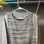 Loft Marks Zipper Pocket Pullover Sweatshirt MEDIUM Photo 3