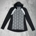 Anthropologie Pure & Good Jacket Womens Small Gray White Jacquard Good Tara Photo 1