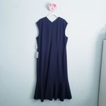 Maggy London  Embellished Celeste Flounce Dress in Navy Photo 10