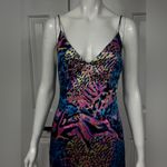 WNTRMSE Sexy Multicolor Animal Print Maxi Dress Size 2 Pink Photo 3