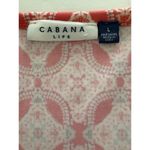 Cabana Life Tunic Dress Size L Peach Turquoise Beach Resort Shift Midi UPF 50+ Orange Size L Photo 4