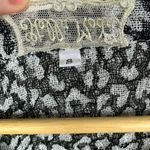 Stella Moda Animal Print Linen Shirt Short Sleeve Gray Photo 4