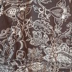 Croft & Barrow Linen Cotton Brown Print Jacket Photo 13