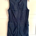 Theory  Denim dress, full front zip, front pockets size medium style Praia Photo 0