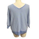 Lane Bryant Blue & White Striped V-Neck Sweater Plus Size 18/20 Photo 5