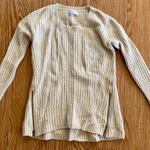 Abercrombie & Fitch Wool Tan Scoop Neck Sweater Top Womens Small Photo 2