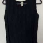 Joie ‎ Pleated Sleeveless Shell Blouse Black Size Medium Photo 0