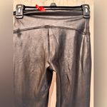 Spanx  By Sara Blakely Legging Womens Black Faux Leathers in Black Stretch Size S Photo 7