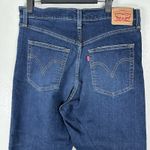 Levi's  Jeans Womens 32X27 Ribcage Straight Ankle Button Fly Dark Wash Stretch Photo 4