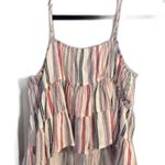 Jun & Ivy  striped front tye cropped tank top Medium M Photo 4