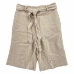 Coldwater Creek Linen Belted Wide Leg Long Shorts Photo 0