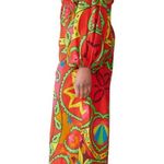 Rhode Resort Blake Printed Wide Leg Jumpsuit Red Tropical Pattern AOP size Large Photo 4