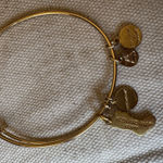 ALEX AND ANI 3 Christmas Holiday stackable metal adjustible size charm bracelets Photo 0