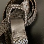 Calvin Klein  leather braided belt, dark brown, EUC Photo 1