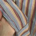 Robert Graham  Womens Striped Buttondown Shirt Colorful Size 2 Photo 3
