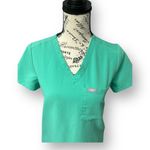 FIGS  Technical Collection Green Stretch Scrub Top Medical Uniform Work Size XXS Photo 7