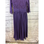 Women's Dainty Jewells Purple Lace Long Sleeve Modest Dress M Size M Photo 10