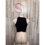 Poof! POOF black crop top tank top size small Photo 4