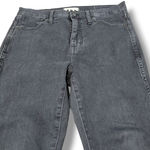 Jeans Size 31 W32"xL28" Madewell 10" High Rise Skinny Jeans Black Denim Pants Photo 3