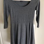 H&M Three Quarter Sleeve Grey Dress Photo 0