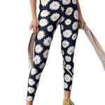 Anthropologie Year of Ours Daisy Veronica Floral Print Black White Leggings XS Photo 0