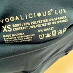 Yogalicious 𝅺 crop Leggings yoga XSmall blue teal Activewear pants NEW Photo 14