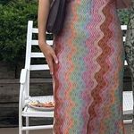 Anna Sui Swirly Rainbow Midi Dress Photo 5
