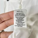 Avec Les Filles  Button Down White Rayon Skirt 442 Photo 4