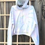 Hollister  pink and white tie dye crop top hoodie M Photo 7