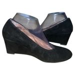 Vionic  Camden Suede Wedge Heels Black Size 7‎ (Wide) Photo 4