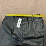 DKNY  JEANS High waisted Black Faux Leather Short Photo 4