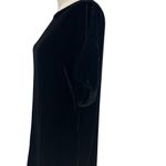 Eileen Fisher  Bateau Neck Short Sleeve Velvet High‎ Low Shift Dress Size Small Photo 7