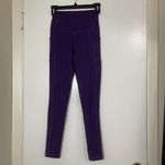 Buffbunny Collection BUFFBUNNY luna High rise Purple Leggings with side pockets size XS Photo 5