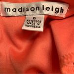 Madison Leigh , 3/4'' SLEEVE, CORAL‎ LACE OVERLAY DRESS SIZE 6 Photo 5