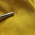 MIOU MUSE Mustard Yellow Linen Blend Crisscross Open Back Dress – Size M Size M Photo 15