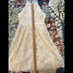 AQUA  BLOOMINGDALE’S M Lace High-Neck Sleeveless Mini Dress Photo 1