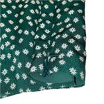 SheIn Green & White Floral Detail Tank Crop Top Shirt Women’s Size Small Design! Photo 3