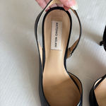 Antonio Melani  Kacy Slingback Leather Pumps size 9M leather heels black Photo 3