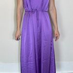 Ann Taylor  Criss Cross Halter Maxi Dress in Purple Size Small NWT! Photo 4