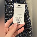 Apt. 9 NWT . Blue. Tweed Jacket With Silver Black White Photo 6