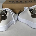 Makers Sneakers Black White Star Detail Women Size 6 Comfortable Casual Photo 2