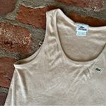 Lacoste  women's size XL 46 tan beige tank top sleeveless shirt Photo 3