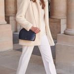 Sézane NWT ISÉE COAT White WOOL soft SZ42 us10 bust44 Photo 0