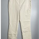 Talbots Straight Leg Stretch Corduroy Pants Size 14P Cream NEW Casual Fall Basic Photo 1